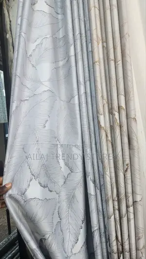 Palm Leafy Curtains Per Metre