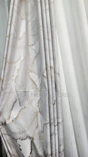 Palm Leafy Curtains Per Metre