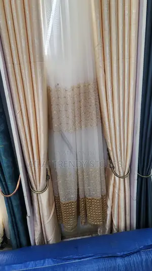 Cream Curtain Design Per Metre