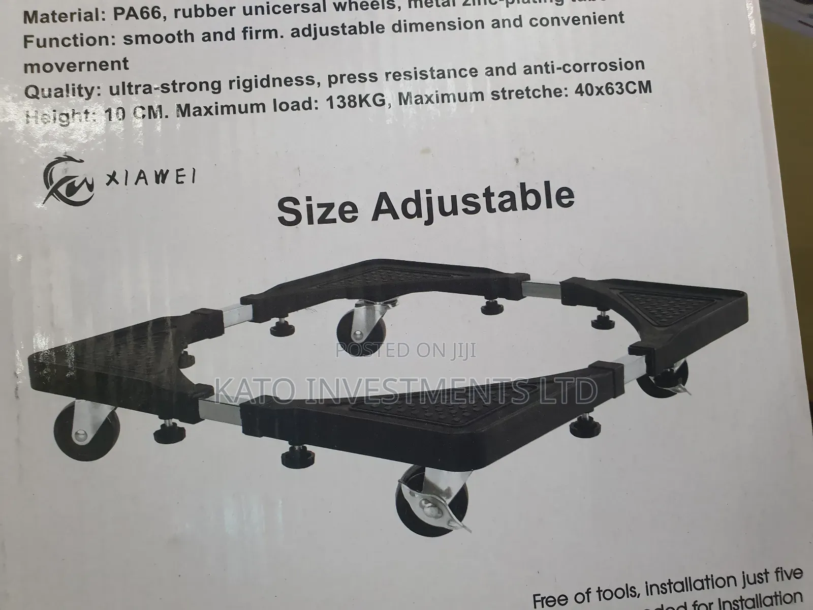 Adjustable Movable Pallet/Fridge And Washing Machine Stand