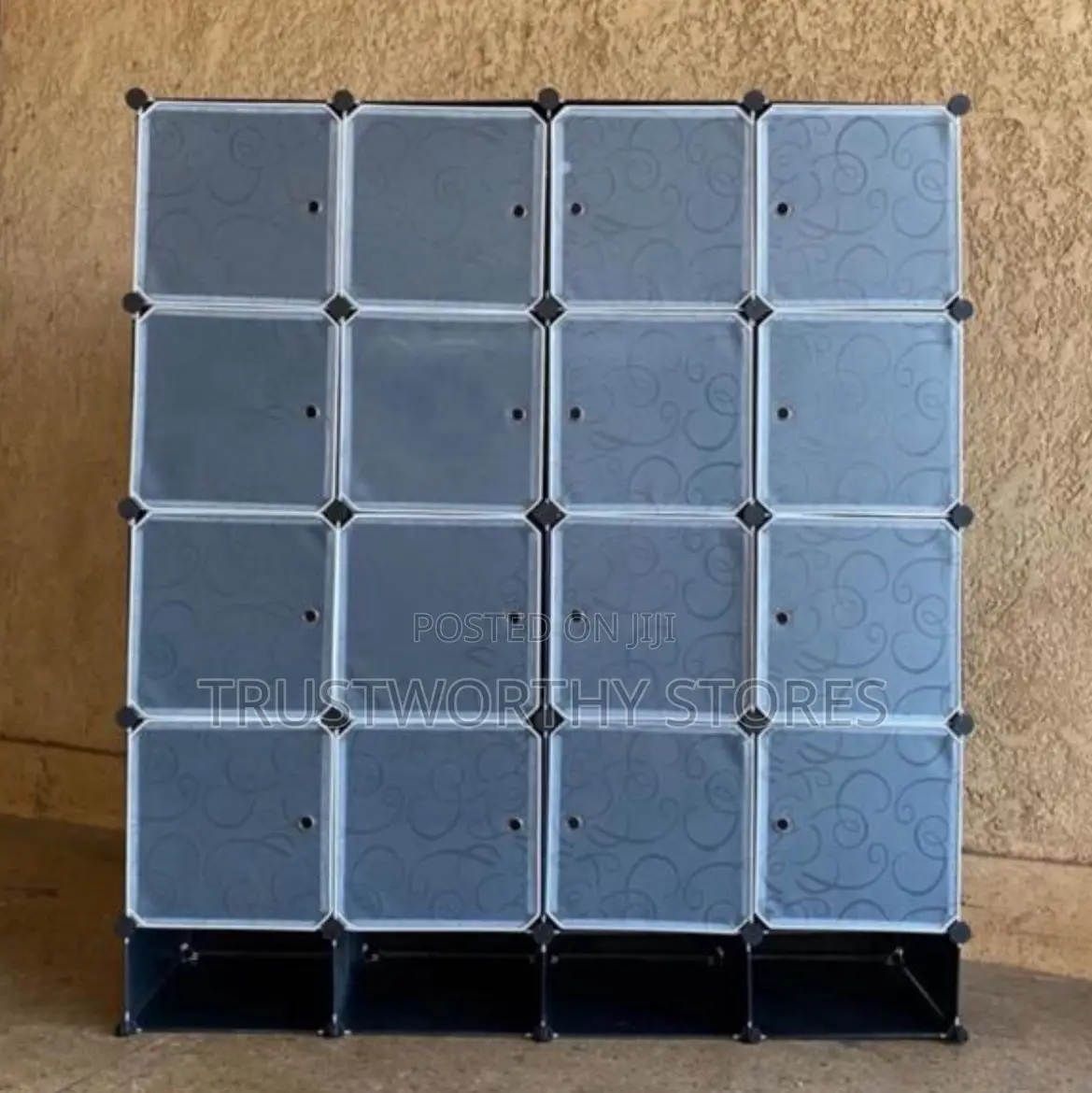 4column Transparent Closet With Shoerack