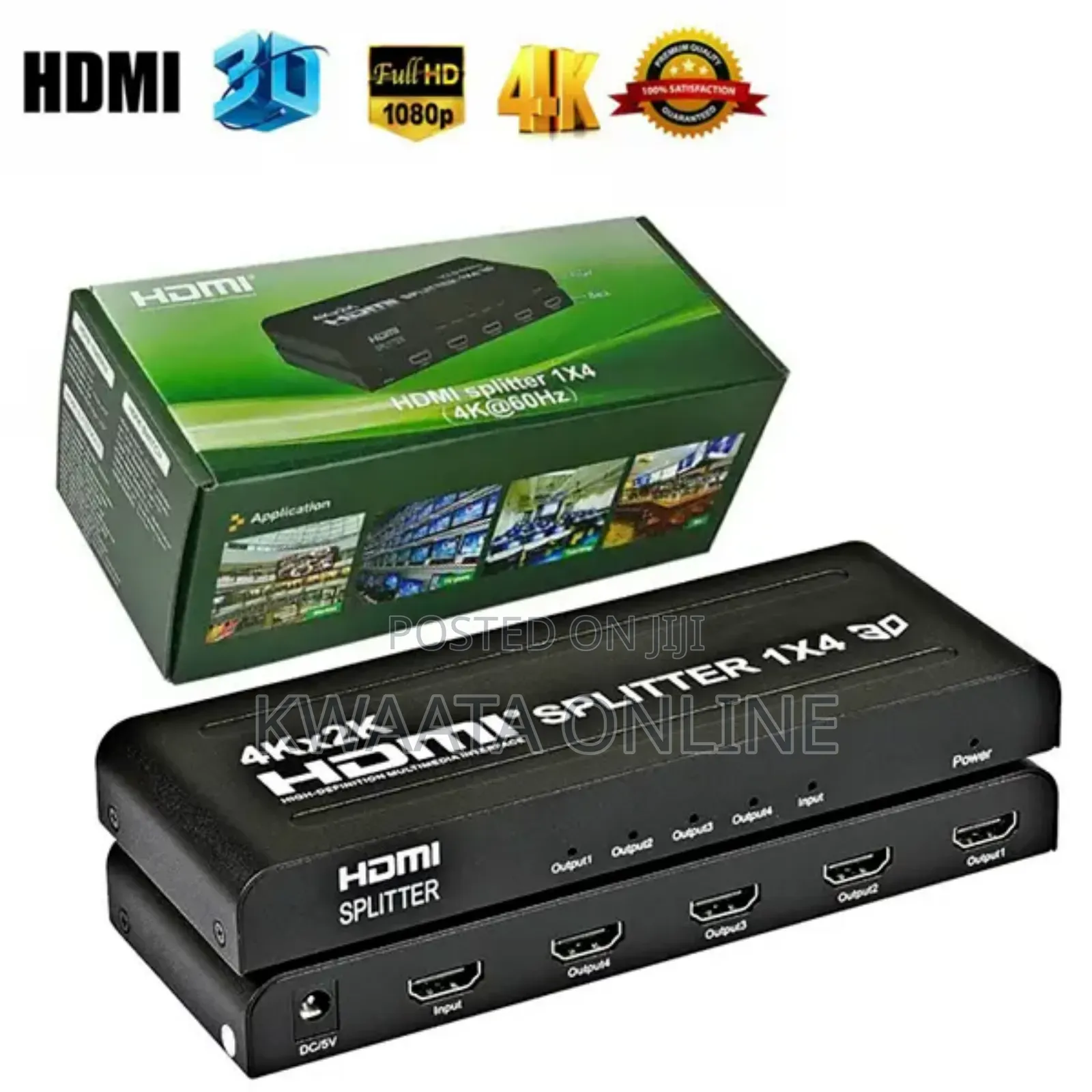 Hdmi Splitter 3d 1080p Full Hd for Hdtv, Stb, Ps3 Etc