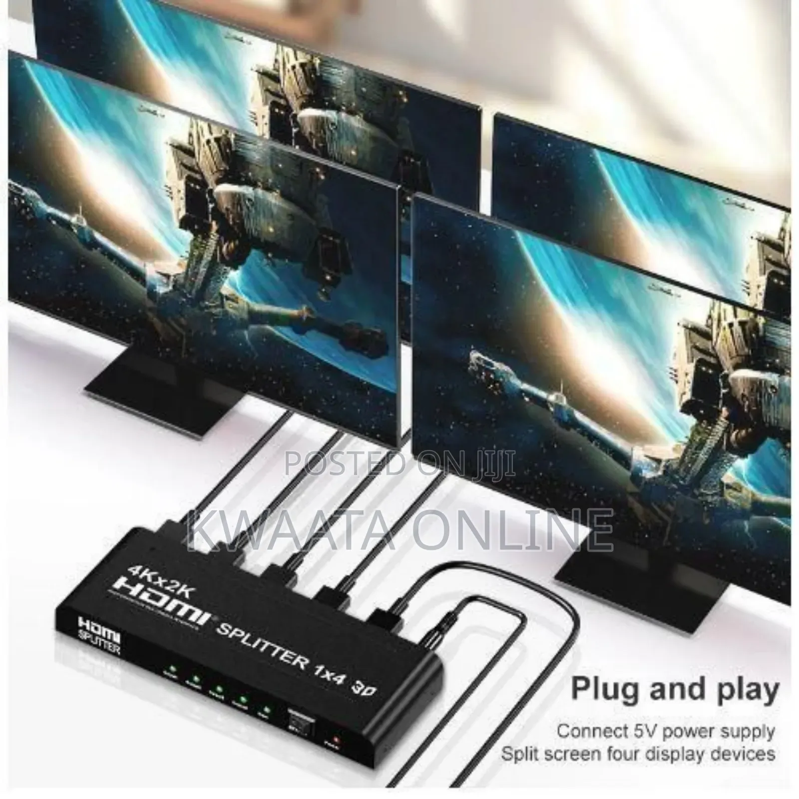 Hdmi Splitter 3d 1080p Full Hd for Hdtv, Stb, Ps3 Etc