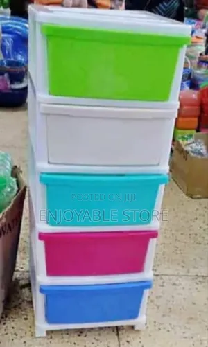 5colors Plastic Storage Trolley Brand New