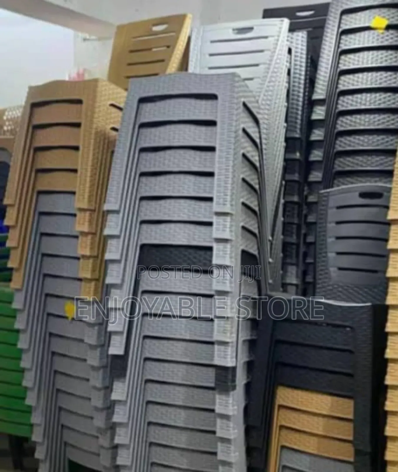 Plastic Chairs Plastic Chairs Grey,Black,Brown*