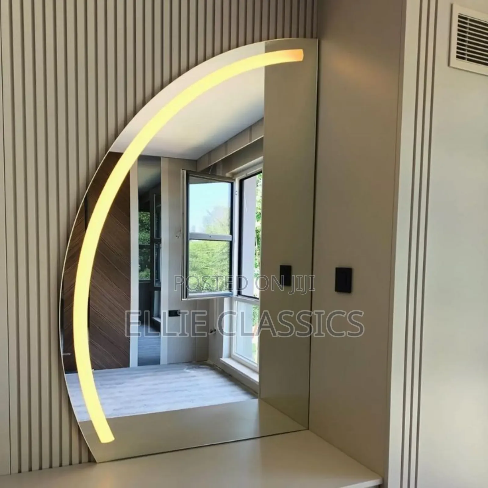 Semi Circular Mirror