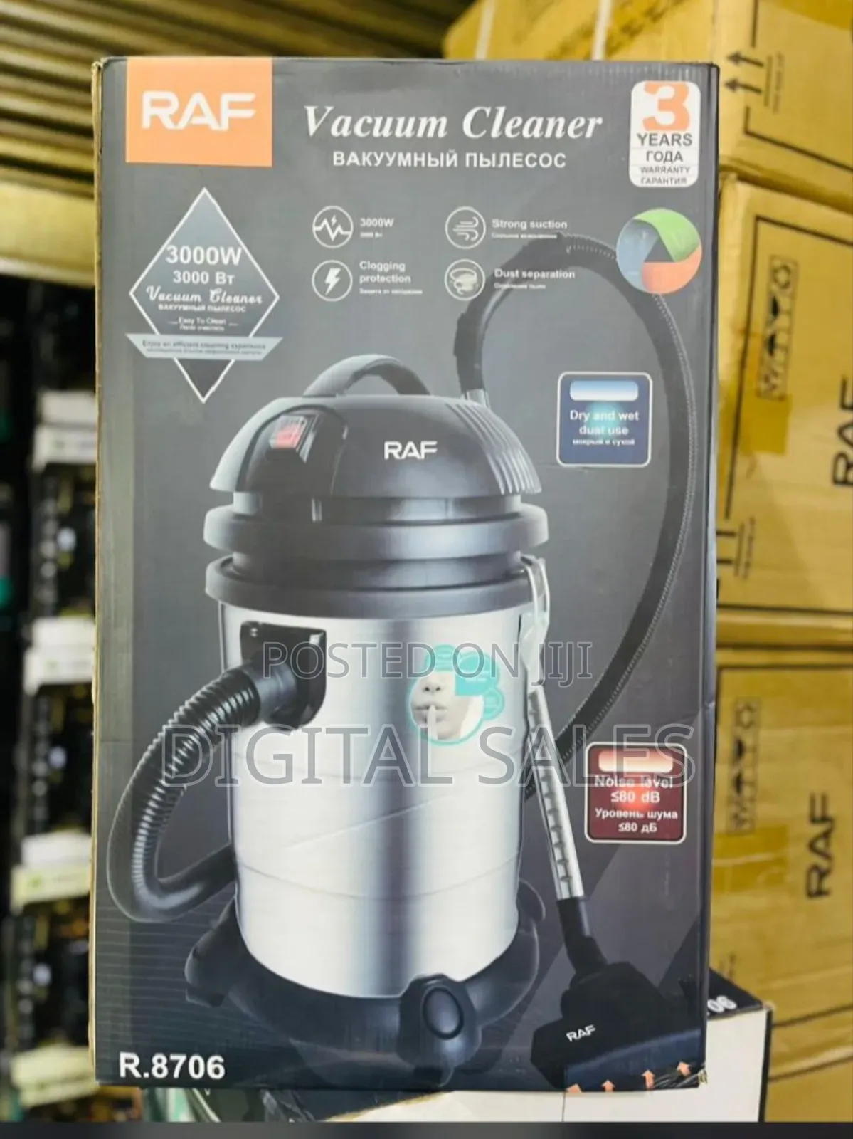 Raf 3000w Wet and Dry Vacuum Cleaner