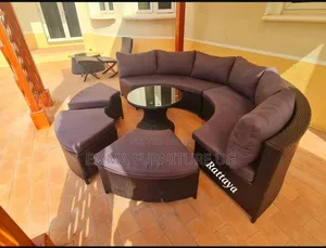 Photo - 10 Round Patio Rattan Sofa Set for Bar , Restaurant, Gardens