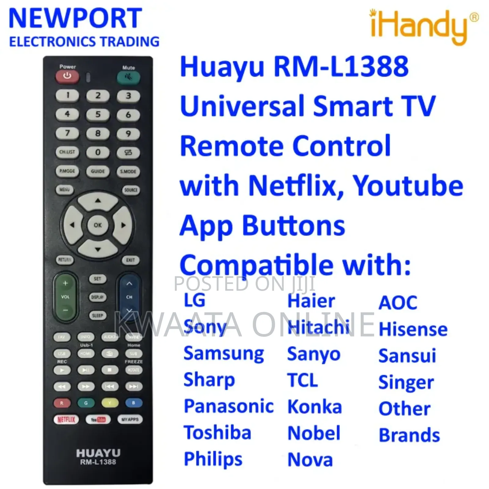 Universal Remote Control Lcd/Led Tv Rm-l1388