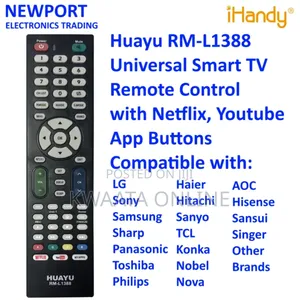 Universal Remote Control Lcd/Led Tv Rm-l1388