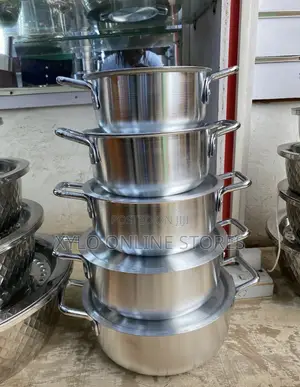 Aluminum Five Piece Stainless Steel Serving Dishes 140000shs