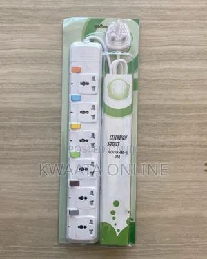 Photo - G T 6 Outlets Extension Cable- Good Quality - 6 Sockets