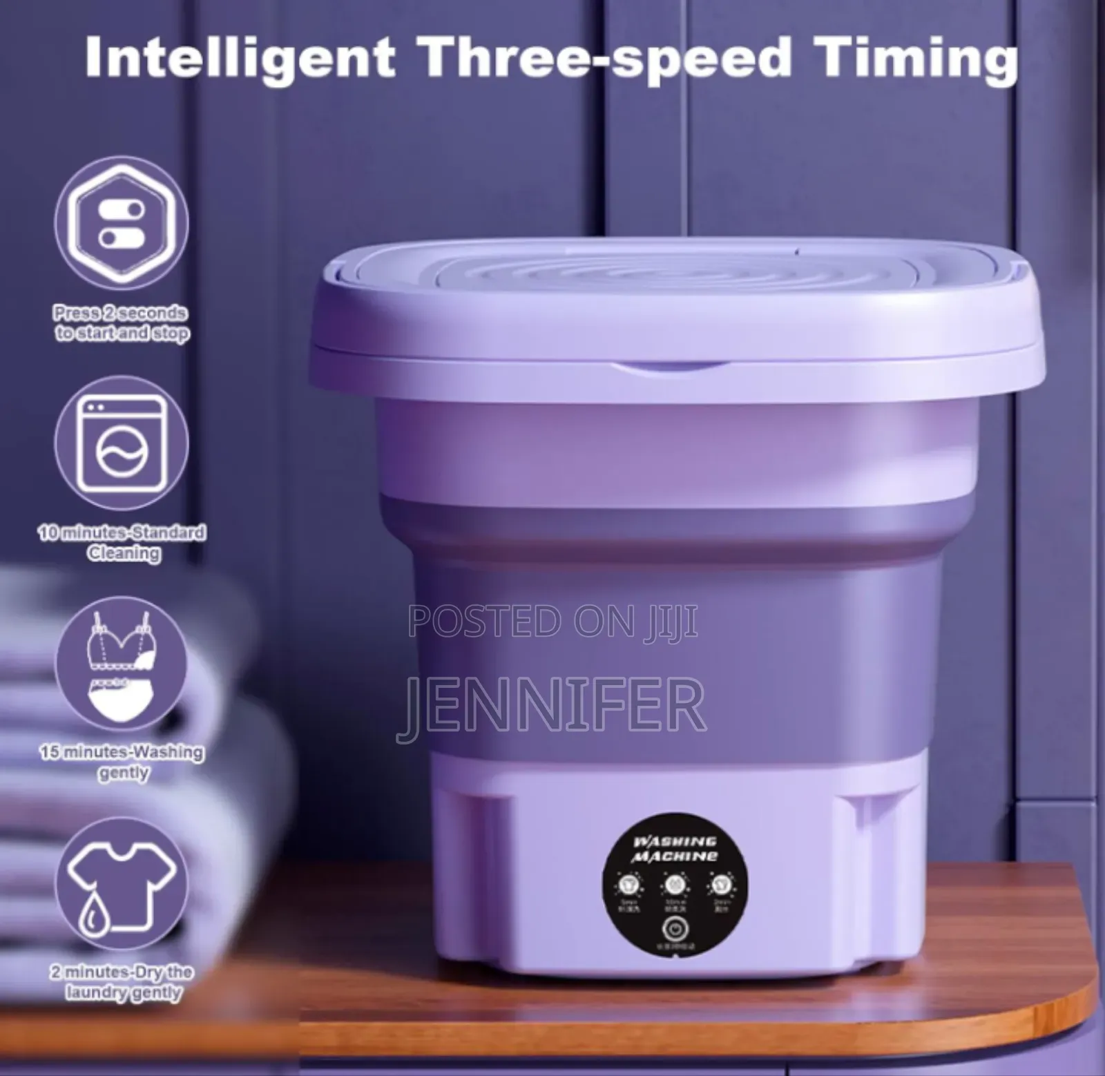 1pc Electric Folding Washing Machine