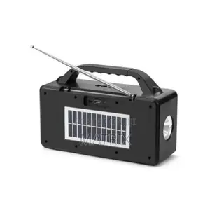 Wireless Bluetooth Portable Solar Rechargeable Usb/Fm Radio