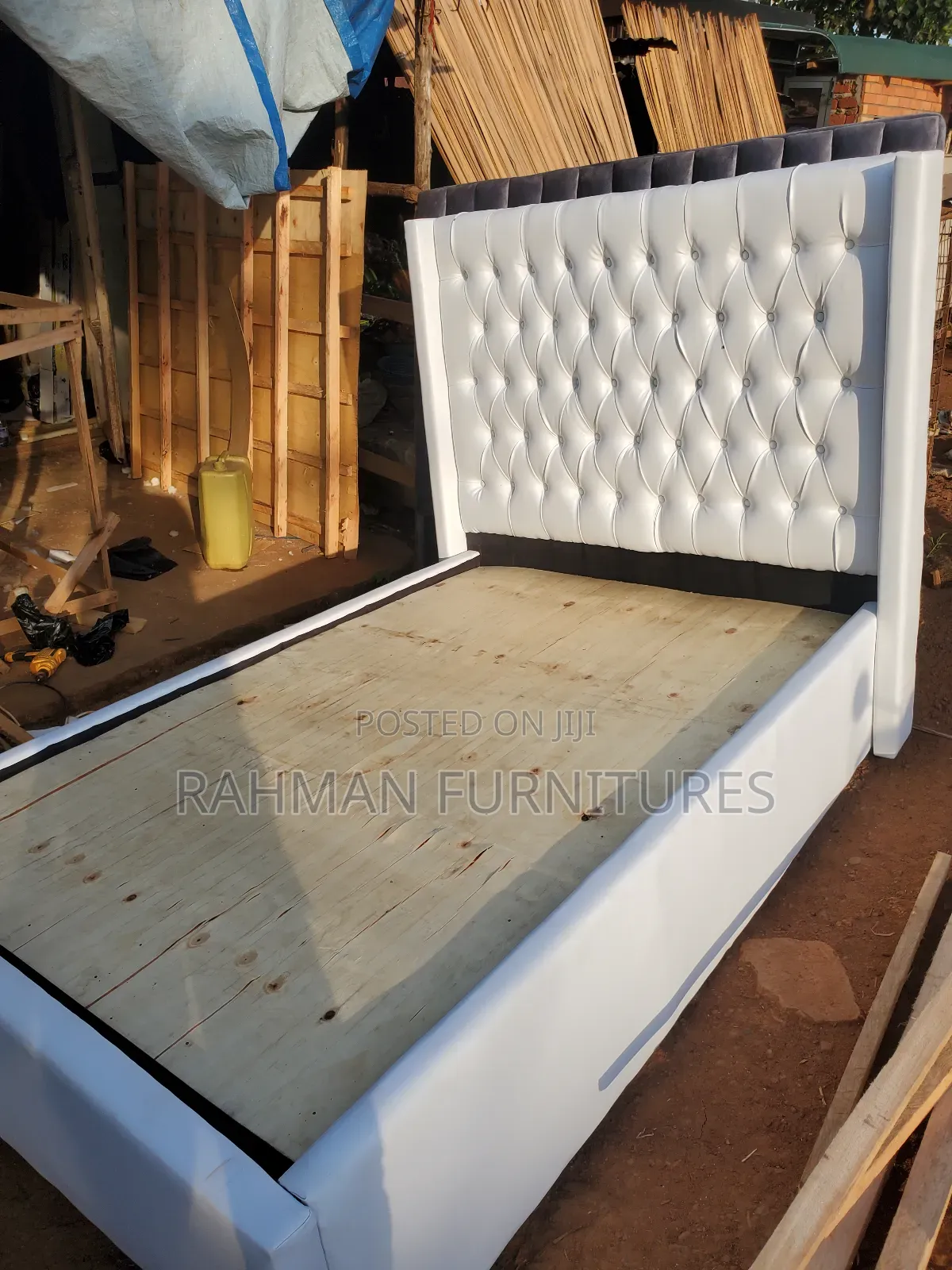 Four by Six Leather Bed