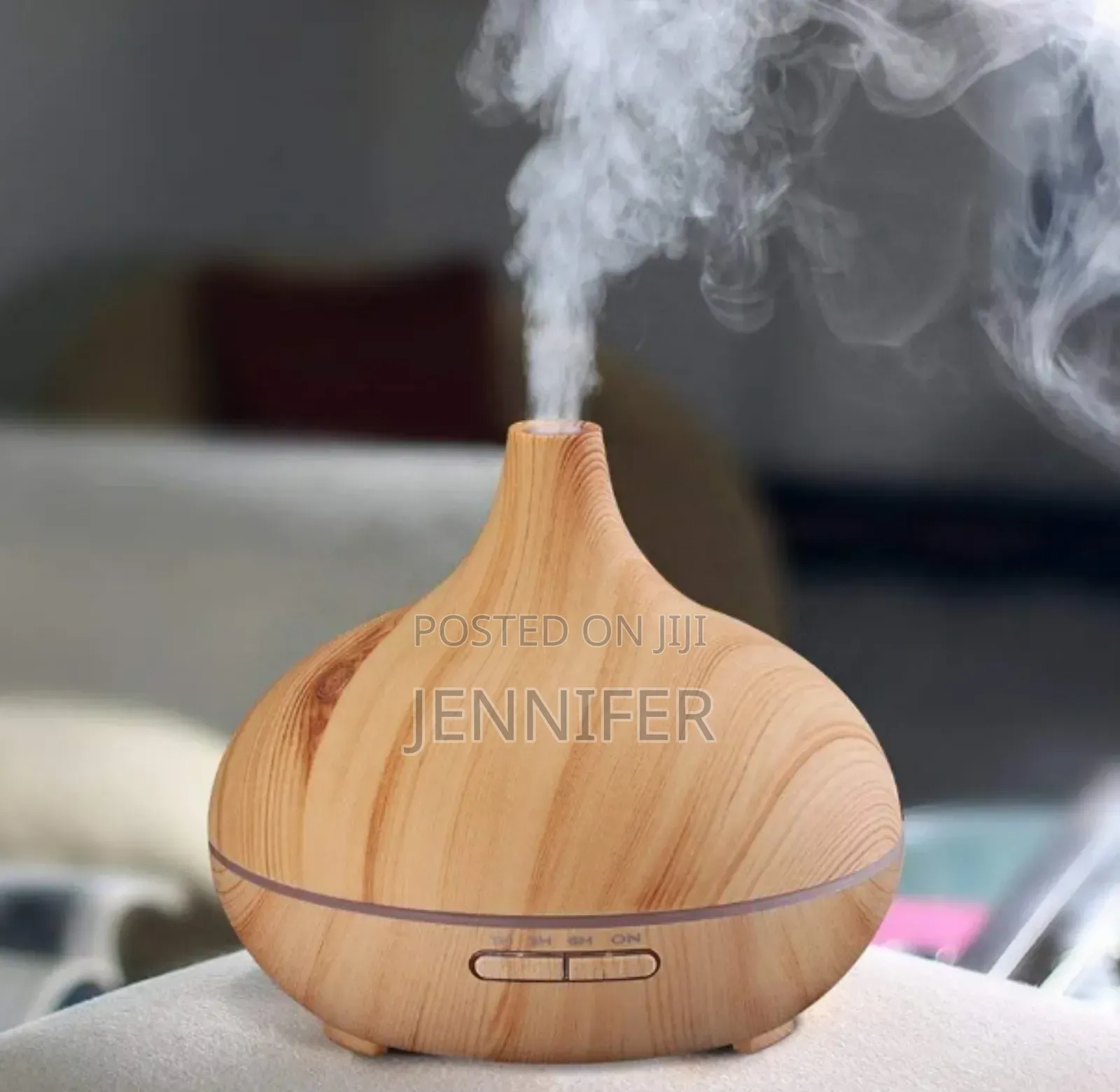 Electric 500ml Home Wood Grain Humidifier
