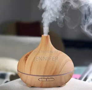 Electric 500ml Home Wood Grain Humidifier
