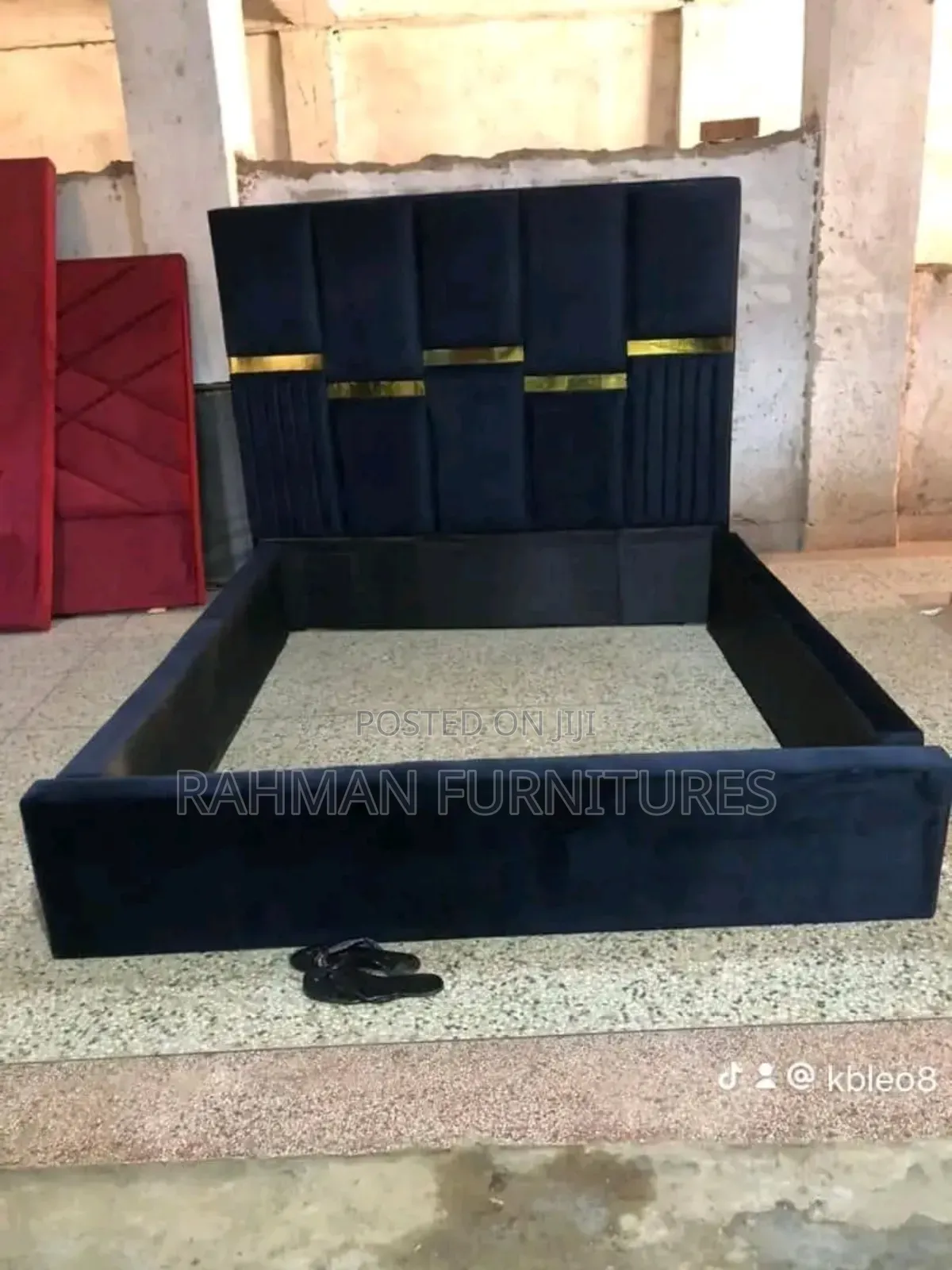 5 by 6 Bed Dark Blue Pure