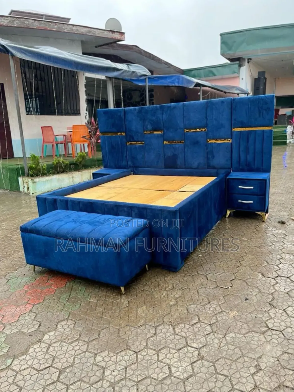 5 by 6 Bed Blue Complete Set