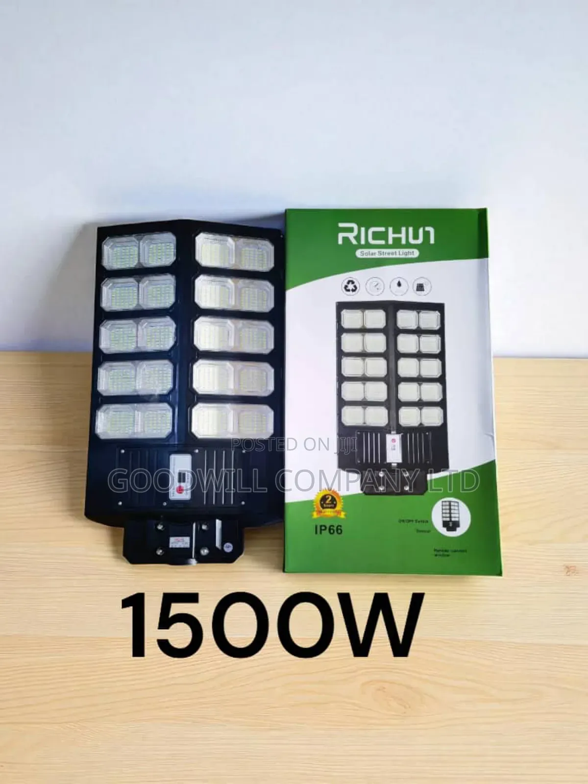 1500w Richui Solar Street Light With Lithium Battery