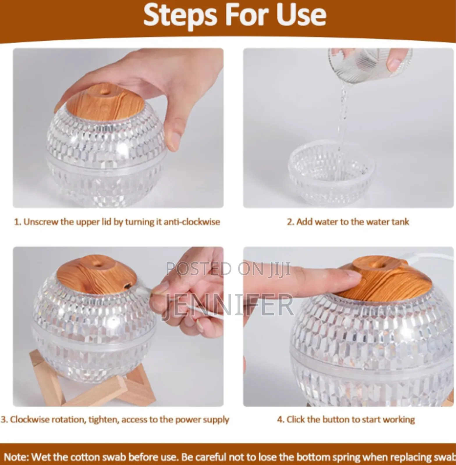 Crystal Ball 350ml RGB Essential Oil Diffuser