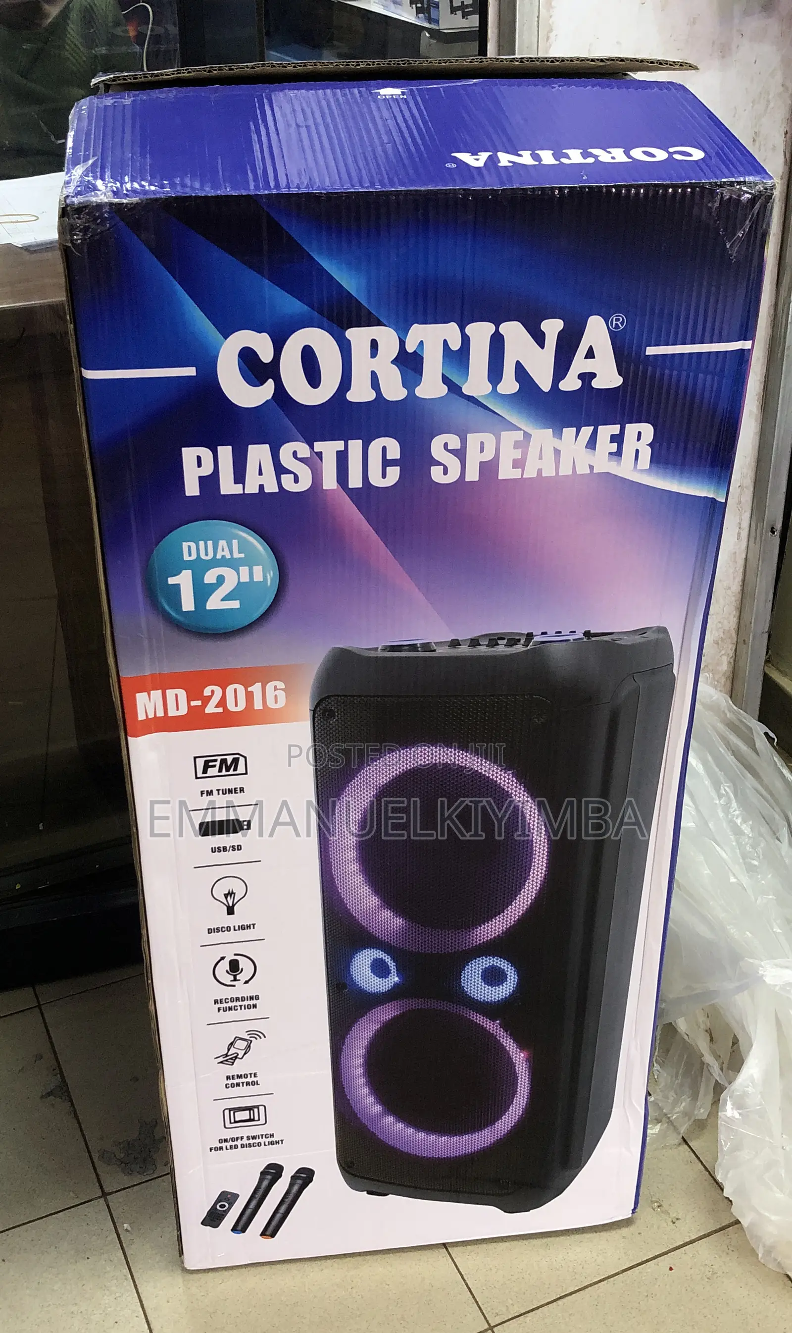 Rechargable 12inch Speaker With Karaoke