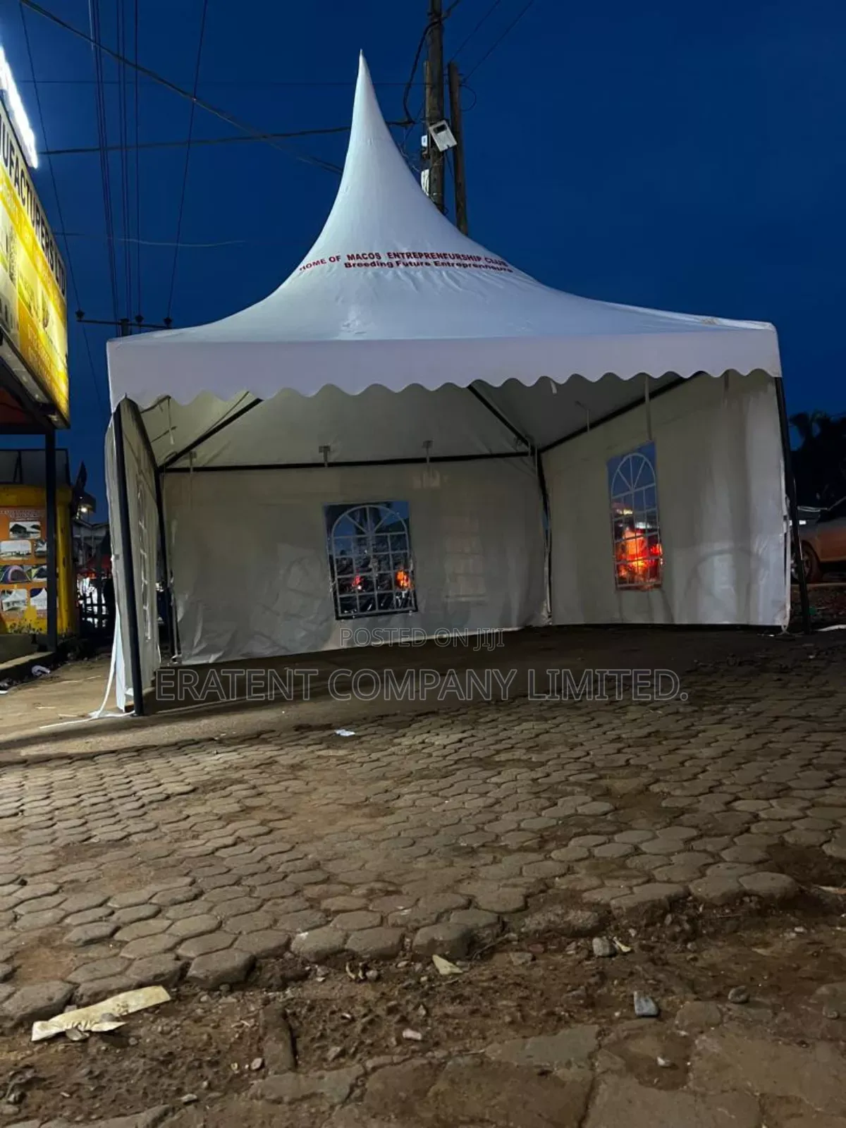 50seater Tent Covering Three Side Covers in Strong Material