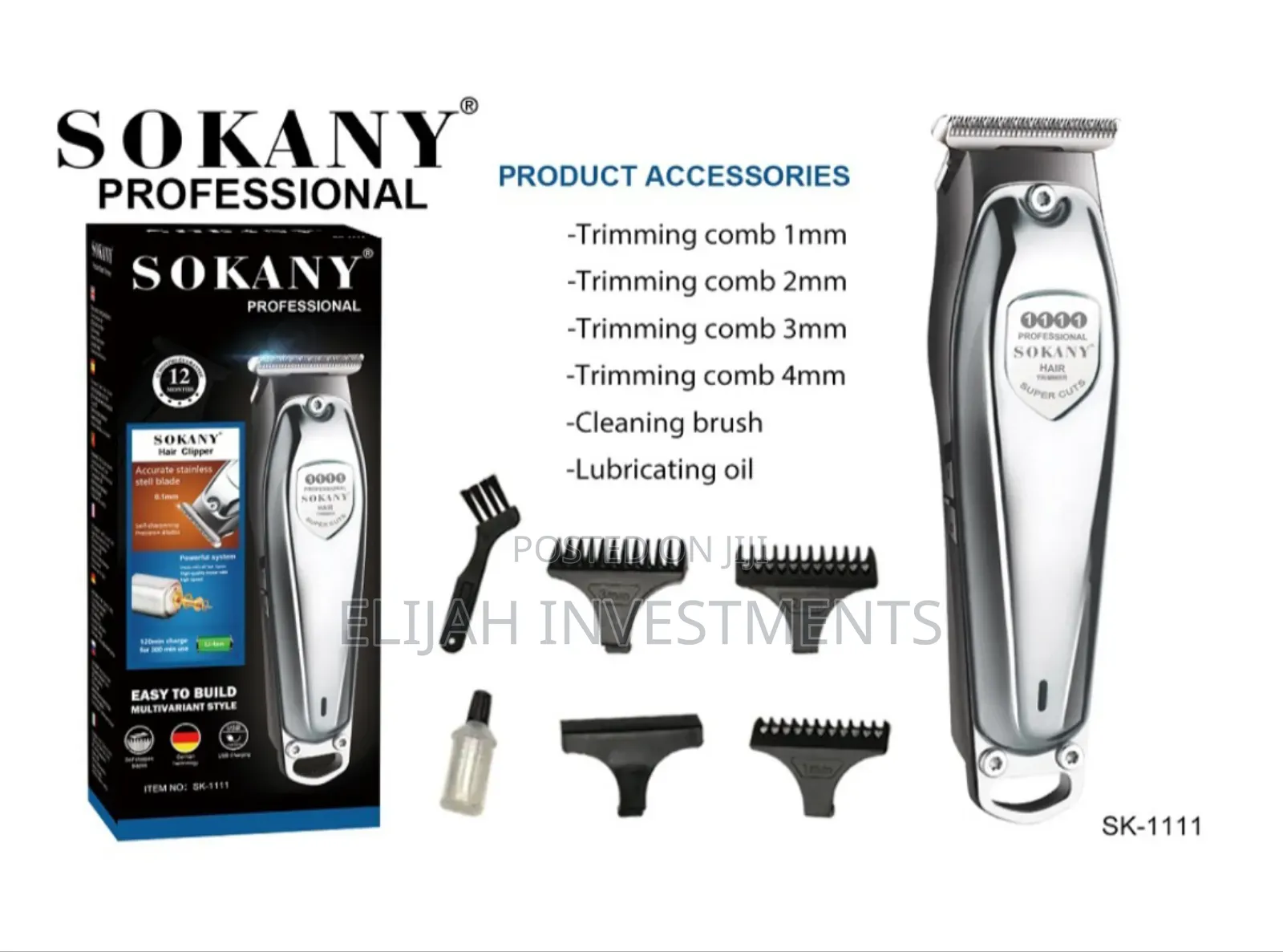 Sokany Hair Trimmer, Model Sk-9915