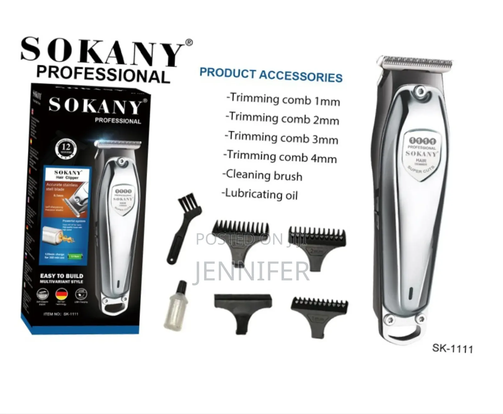 Sokany Hair Trimmer, Model Sk-9915