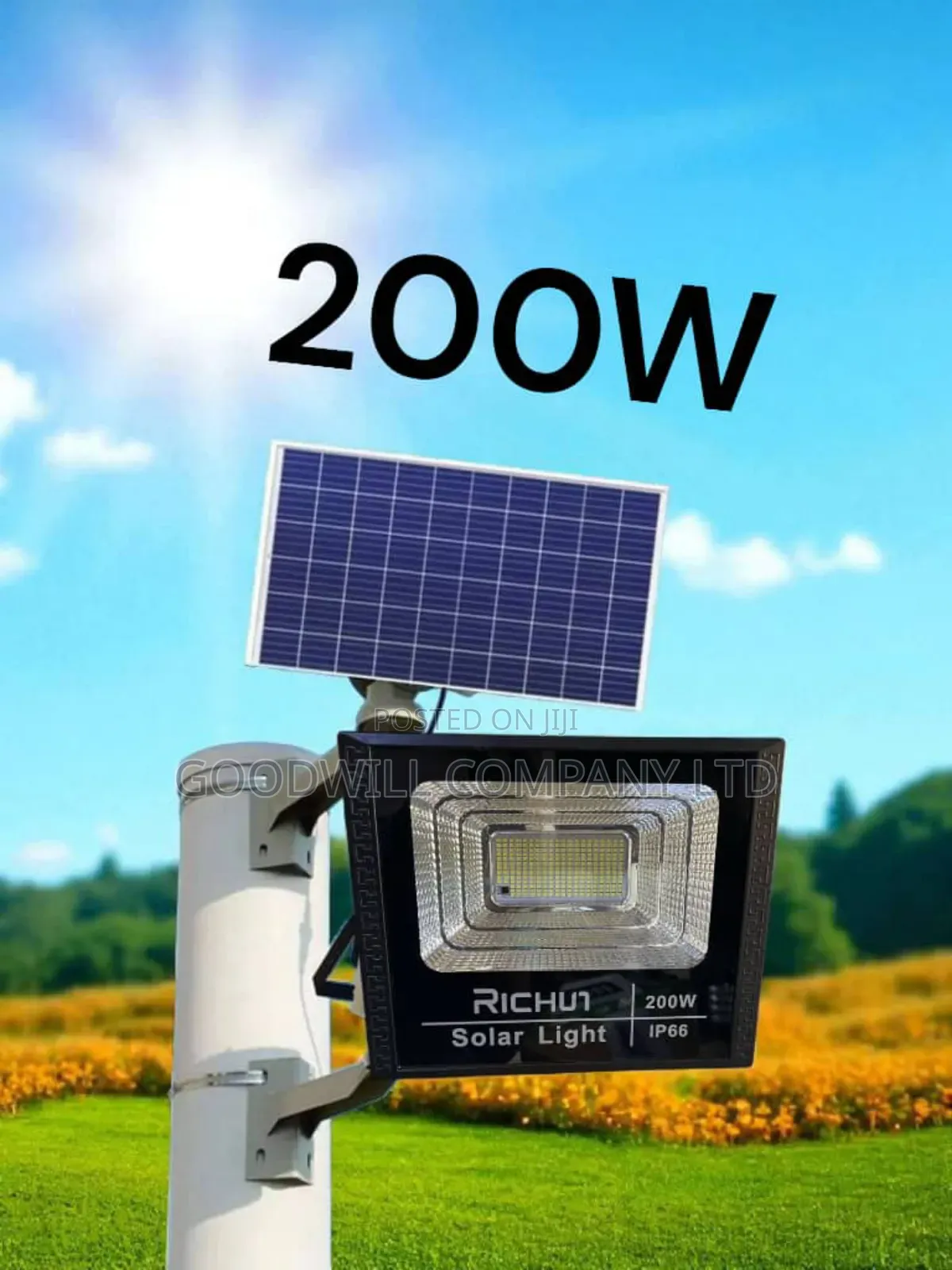 200w Richui Class 1 Solar Flood Light