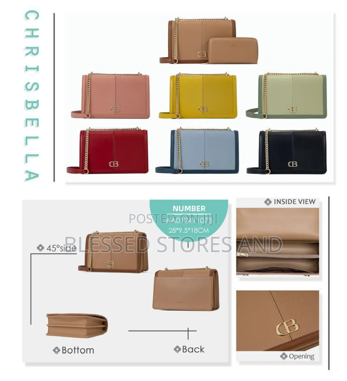 Chrisbella 2piece Hand Bag