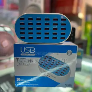 Usb Charging Station 30 Ports-Blue