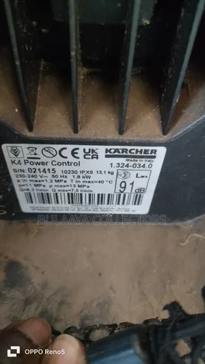 Uk Used Faulty Kärcher Pressure Washer, Selling Motor