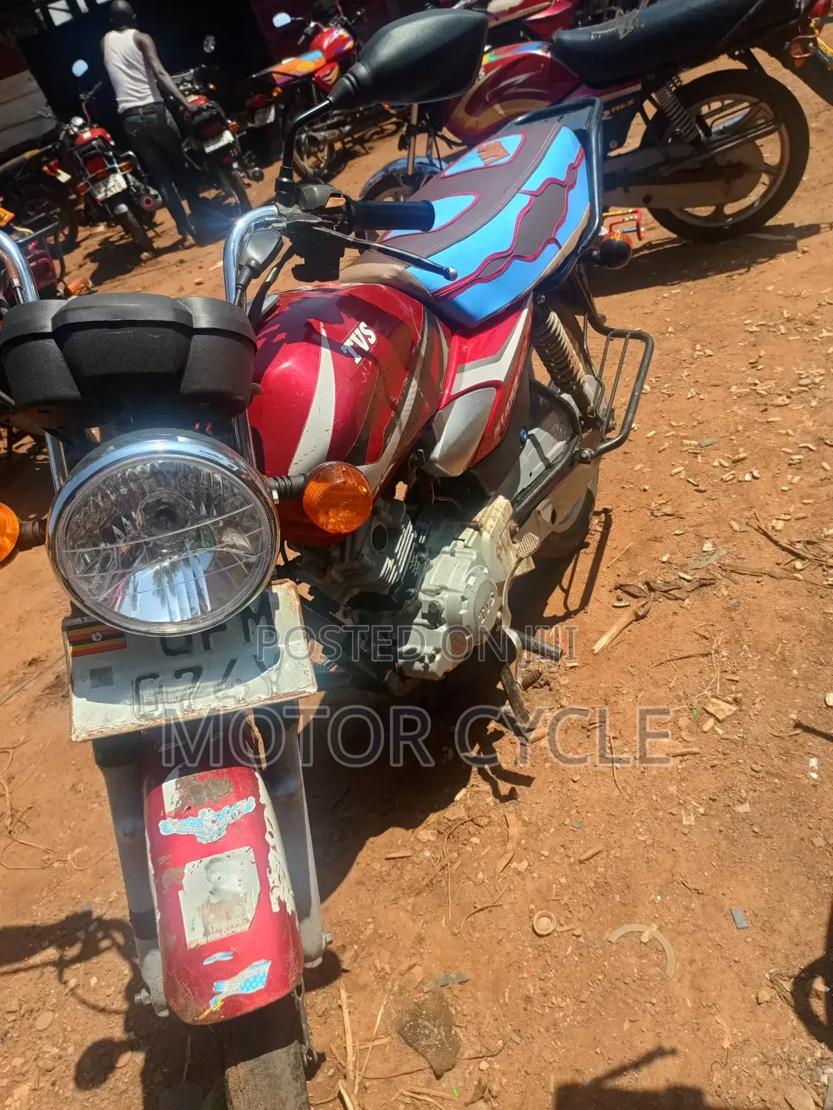 TVS HLX 125 2024 Red