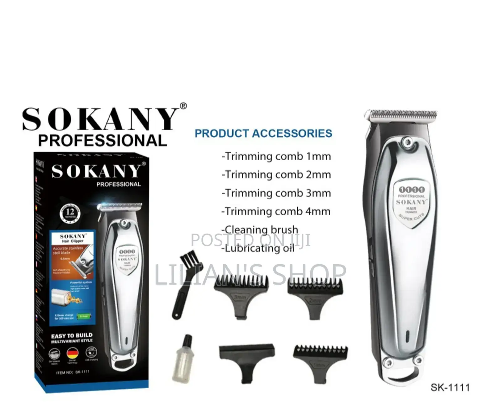 Sokany Hair Trimmer, Model Sk-9915