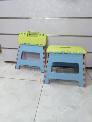 Folding Stool With Footrest