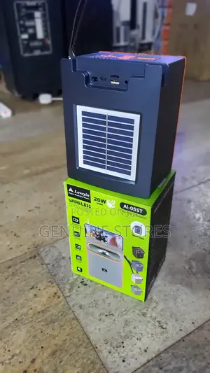 Portable Speaker With Solar, Fm, Usb and Bluetooth.