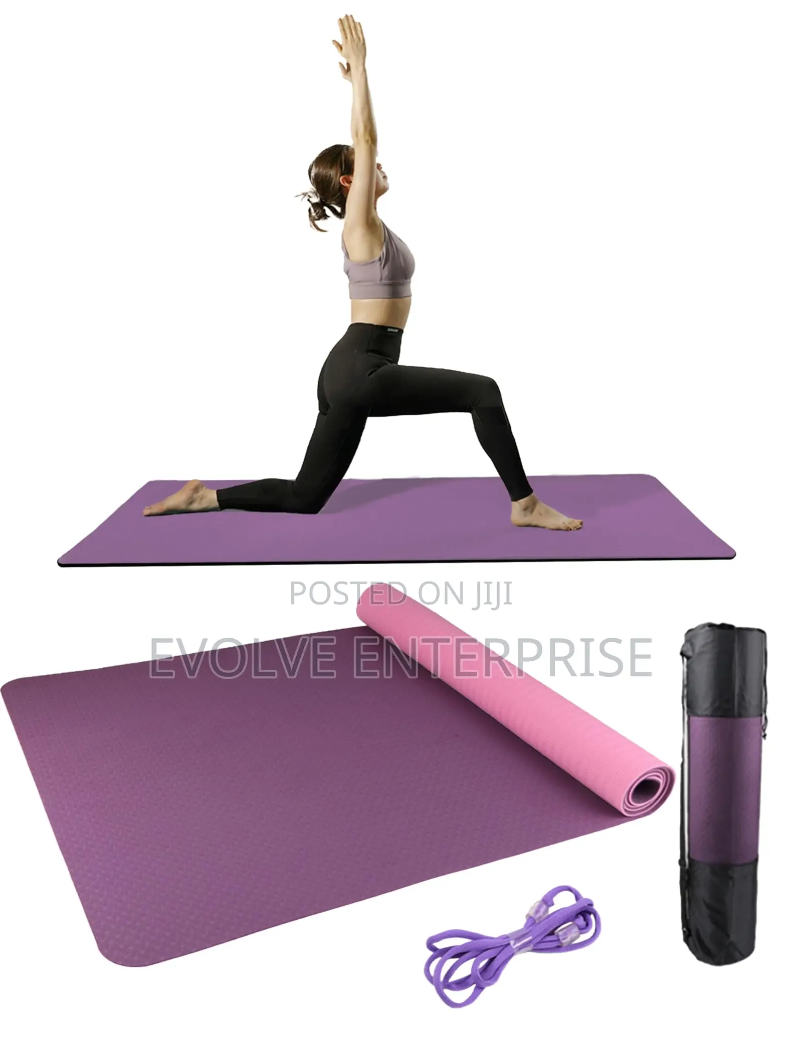 Extra Thick Yoga Mat 1/3'' Non Slip for Dynamic Yoga