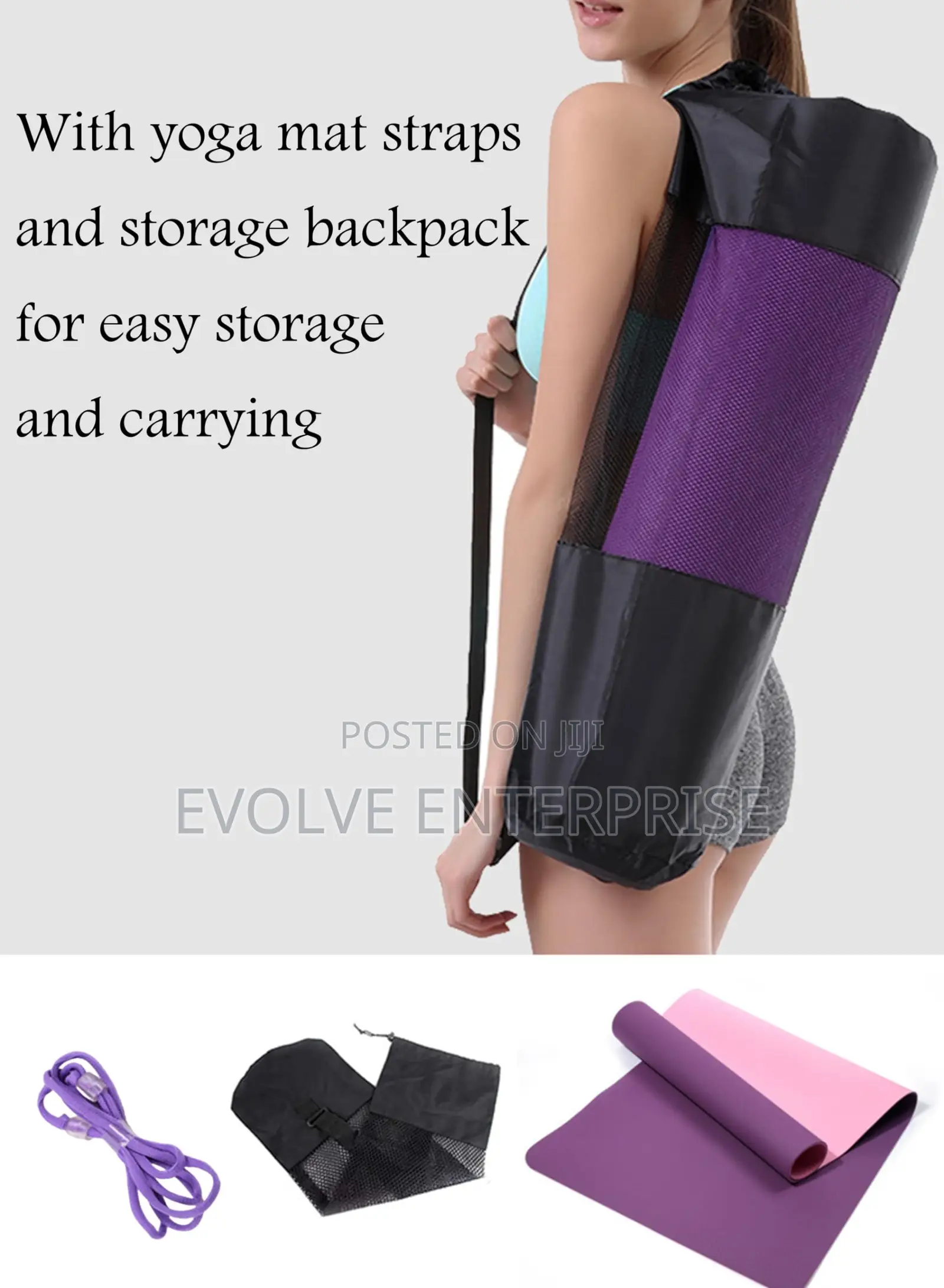Extra Thick Yoga Mat 1/3'' Non Slip for Dynamic Yoga