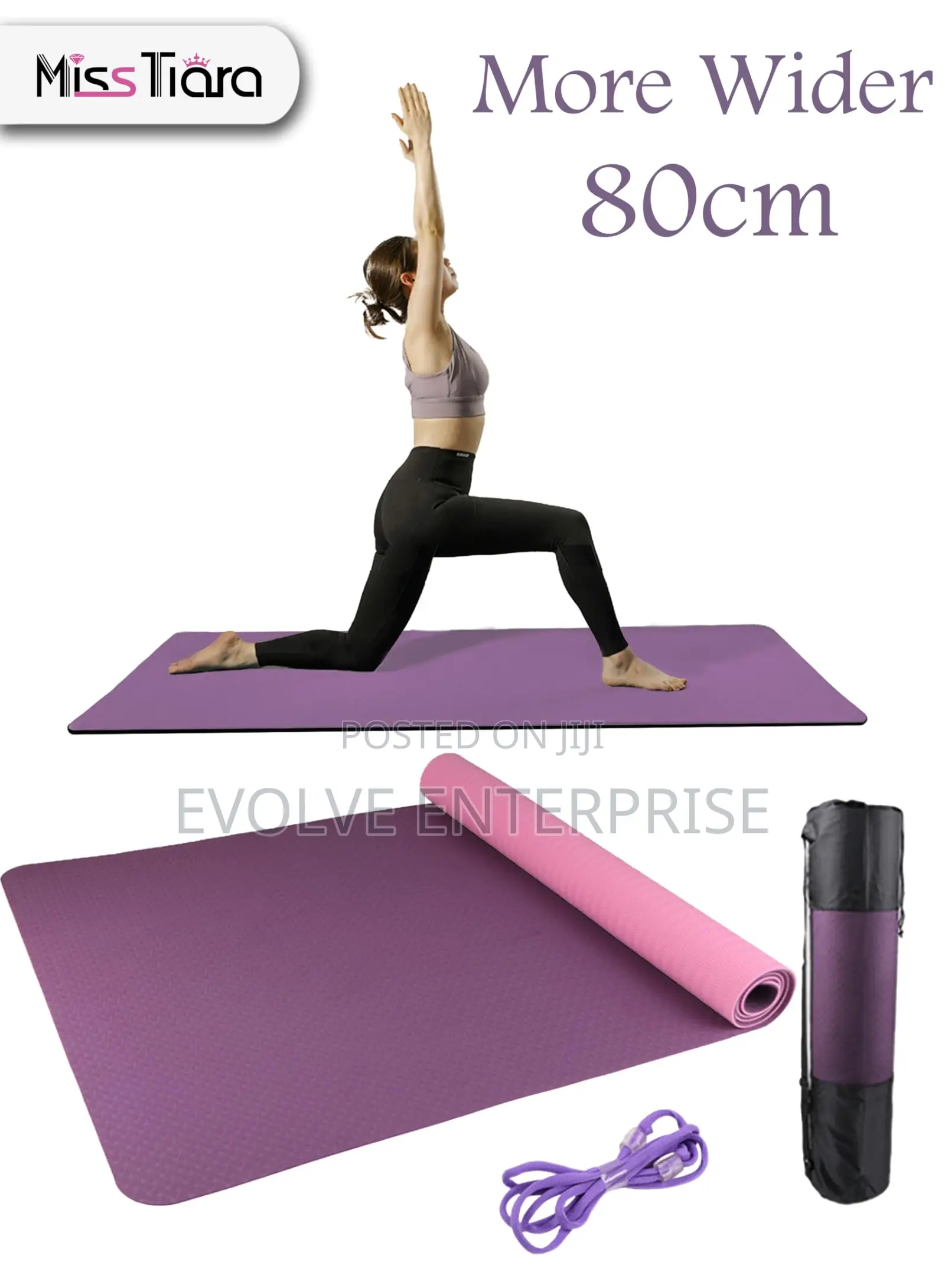 Extra Thick Yoga Mat 1/3'' Non Slip for Dynamic Yoga