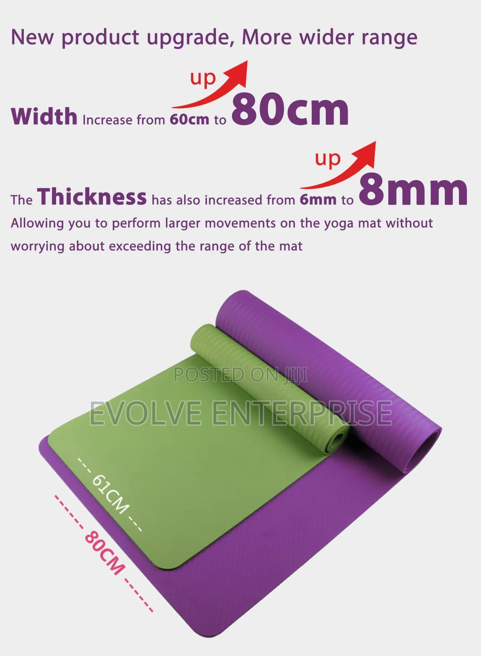 Extra Thick Yoga Mat 1/3'' Non Slip for Dynamic Yoga