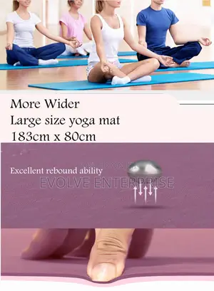 Extra Thick Yoga Mat 1/3'' Non Slip for Dynamic Yoga