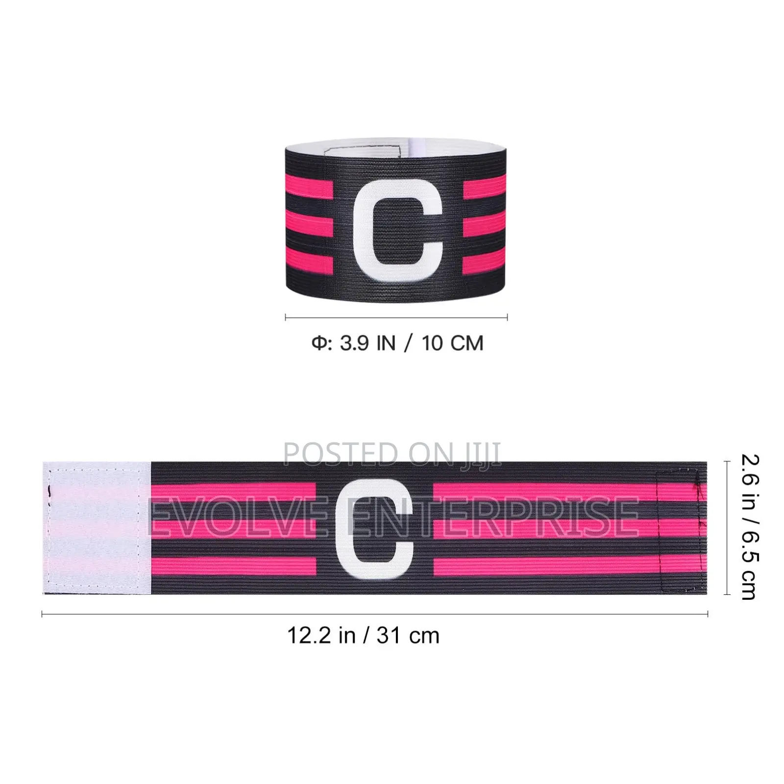 Football Soccer Sports Arm Adjustable Bands Captain Armband