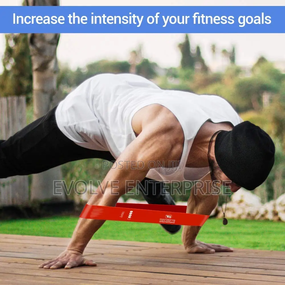 Resistance Loop Exercise Bands With Carry Bag, Set of 5