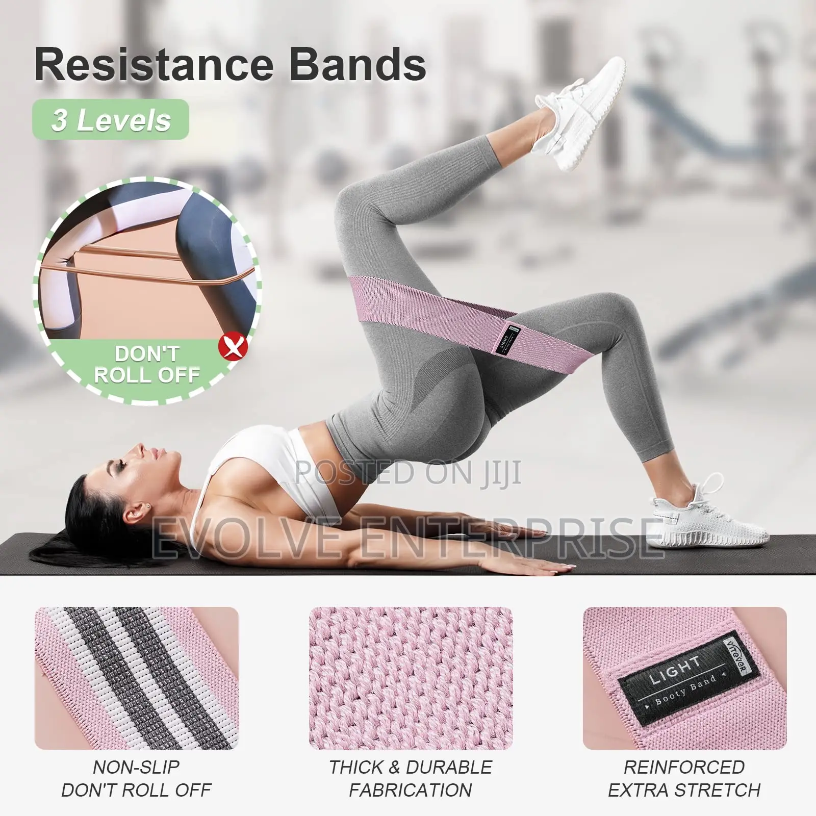 Fabric Exercise Bands for Legs and Butt