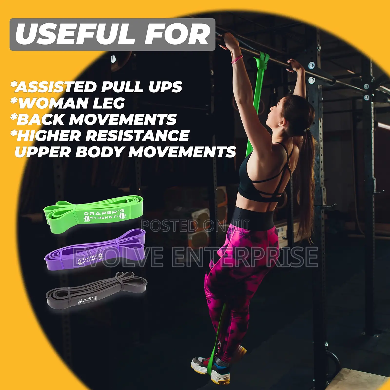 Heavy Duty Resistance Bands for Powerlifting Workout