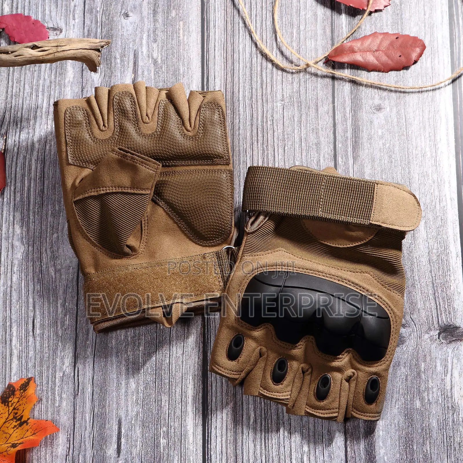 Outdoor Fingerless Gloves for Men Biking Motorcycle Gloves