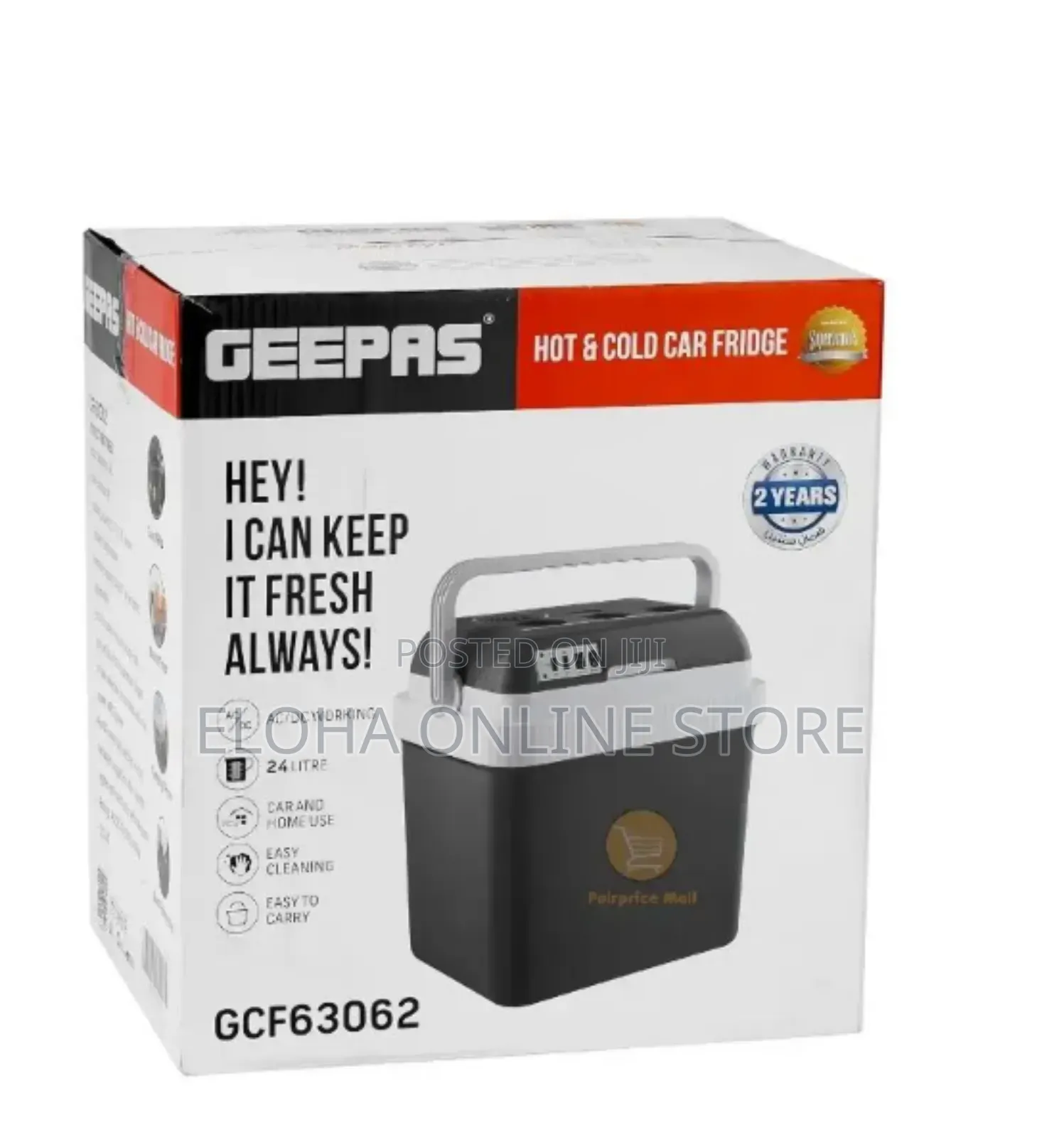 Portable Geepas Hot Cold Car Fridge | 24l