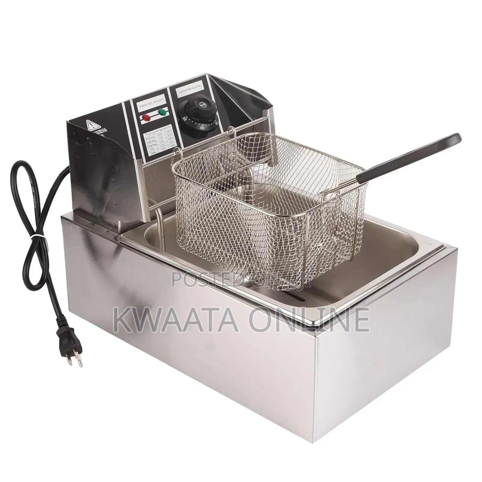 6l Nima Electric Deep Fryer, Stainless Steel