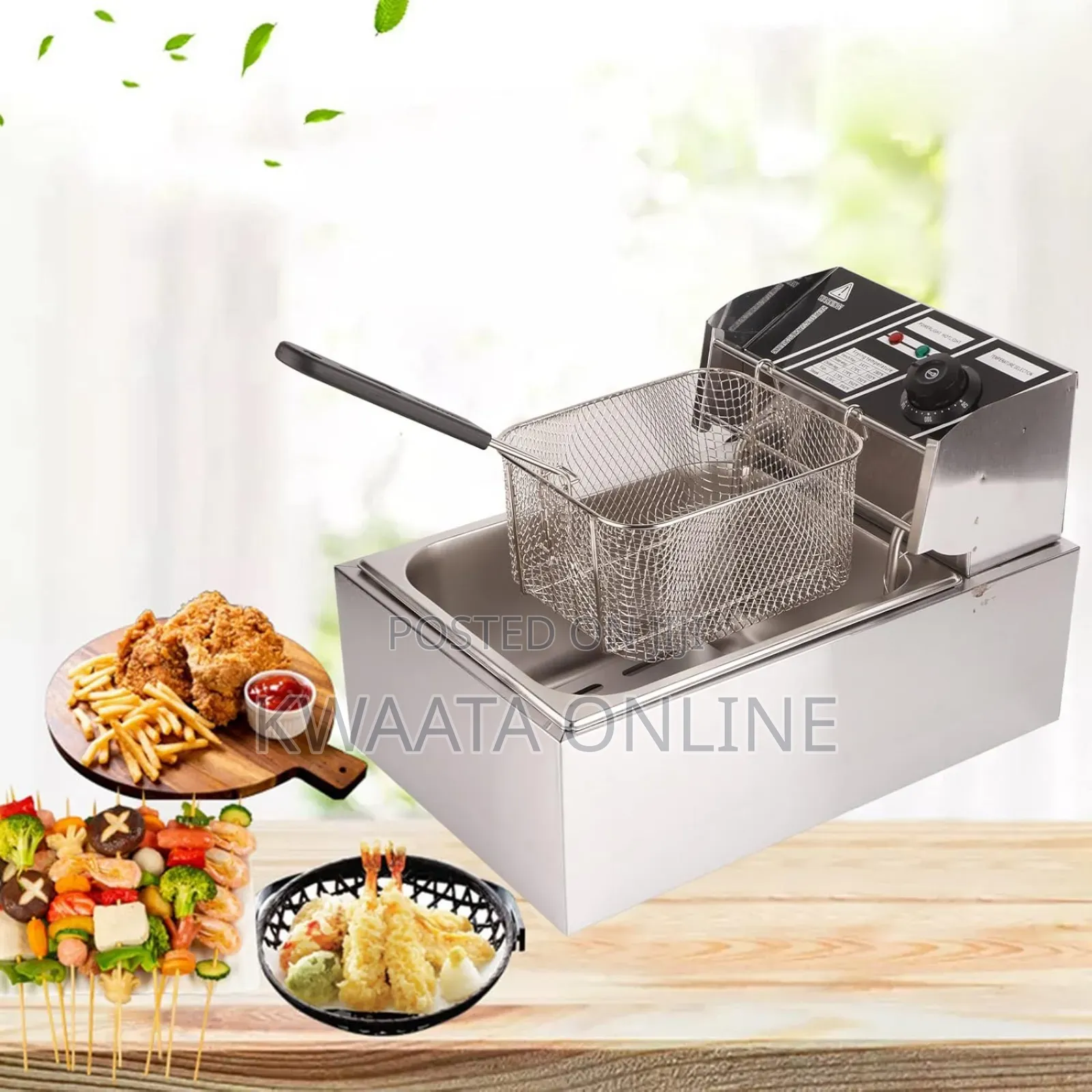 6l Nima Electric Deep Fryer, Stainless Steel